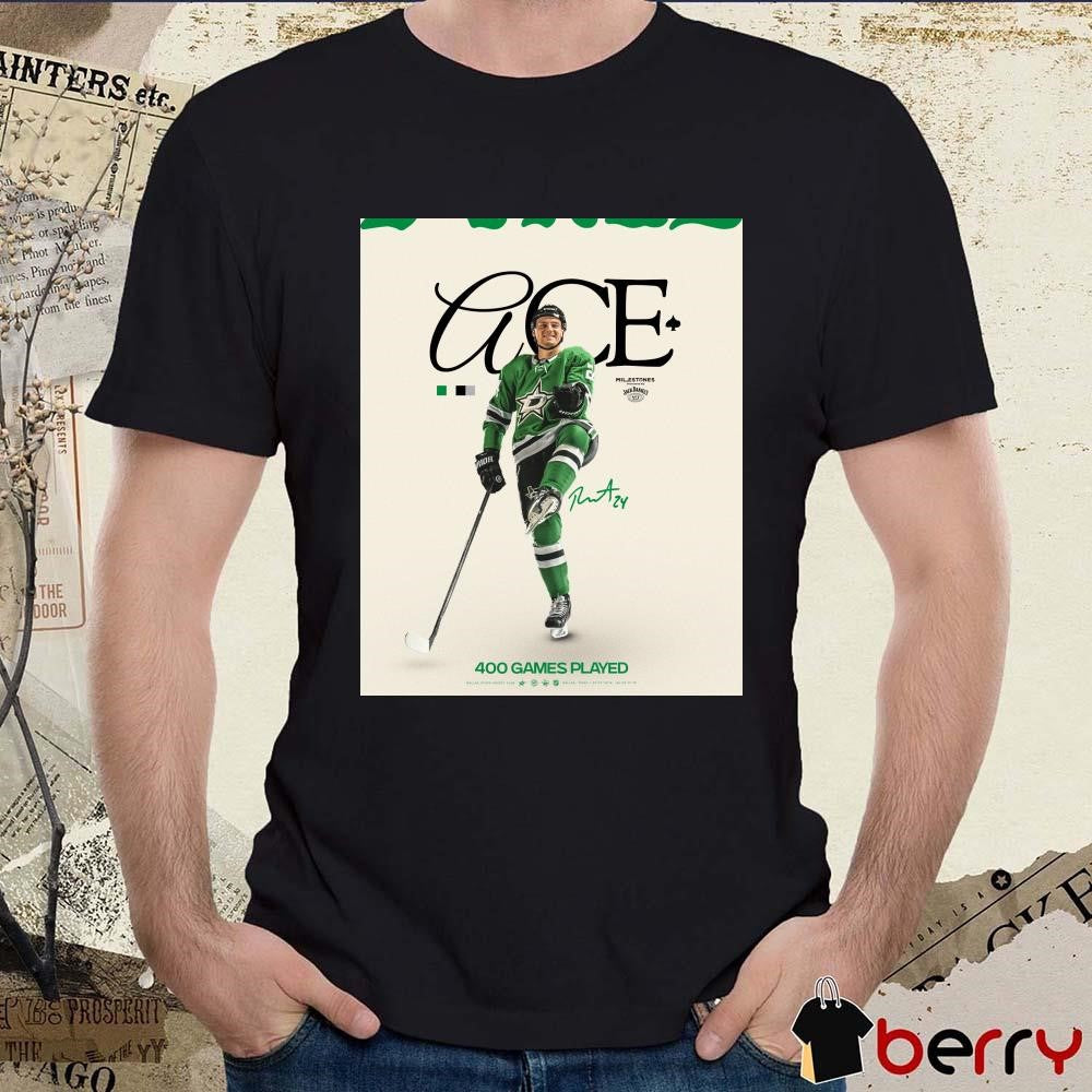 Dallas Stars Roope Hintz 400 Games Played Signature NHL Poster t-shirt