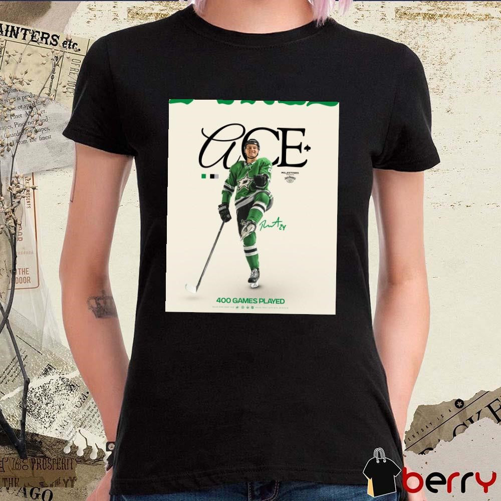 Dallas Stars Roope Hintz 400 Games Played Signature NHL Poster t-shirt