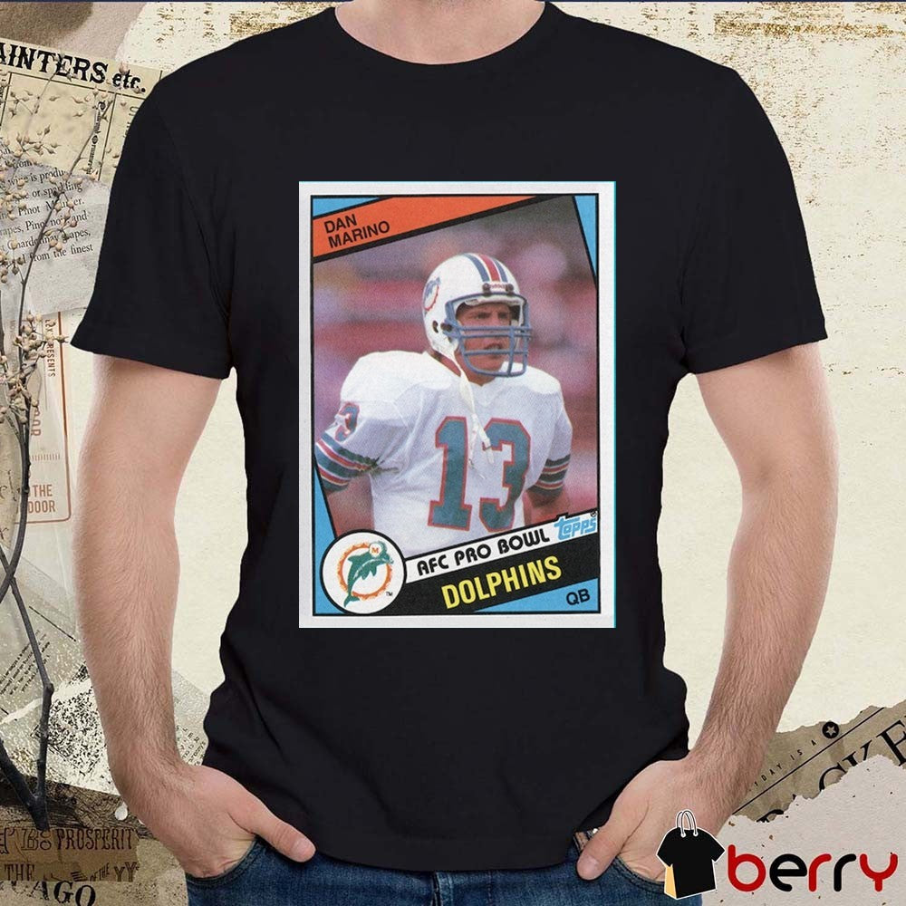 Dan Marino Miami Dolphins AFC Pro Bowl NFL Homage Trading Card 2025 t-shirt