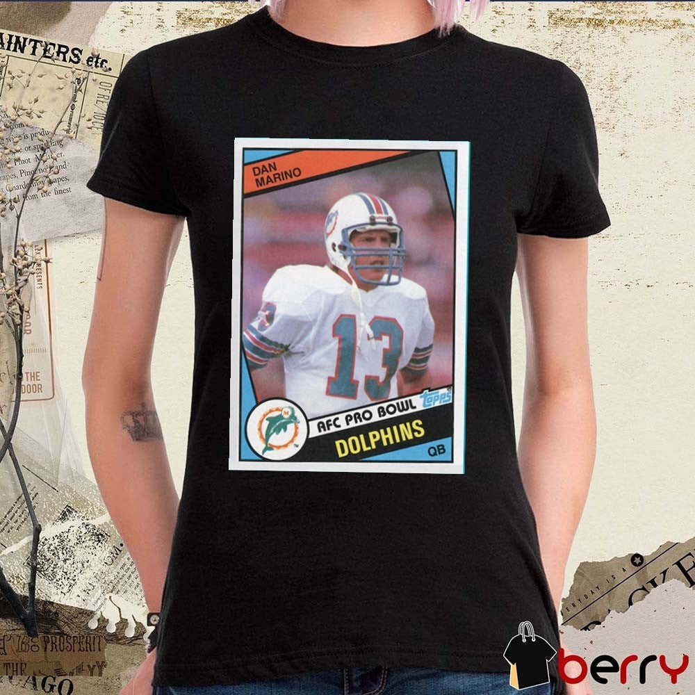 Dan Marino Miami Dolphins AFC Pro Bowl NFL Homage Trading Card 2025 t-shirt