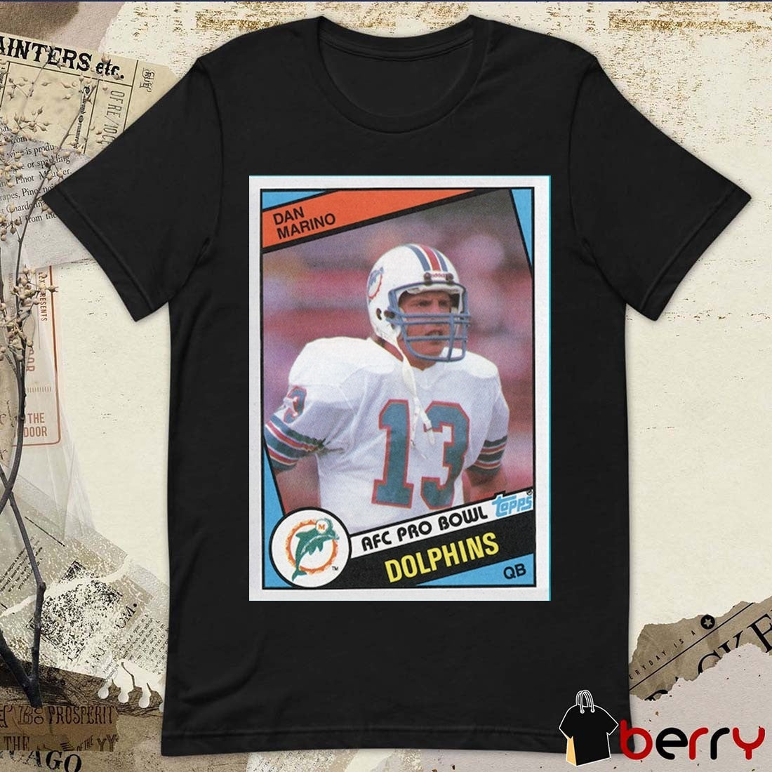 Dan Marino Miami Dolphins AFC Pro Bowl NFL Homage Trading Card 2025 t-shirt