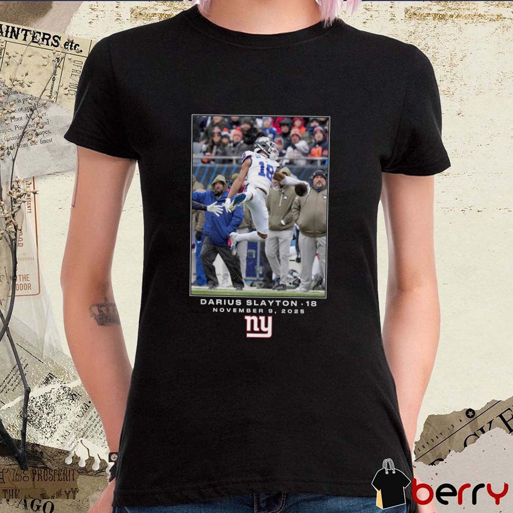 Darius Slayton New York Giants NFL Flash Features Week 10 November 9 2025 t-shirt