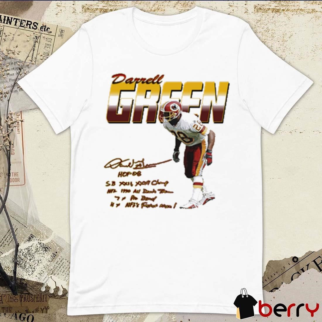 Darrell Green Ageless Wonder Washington Commanders NFL Signature HOF 08 t-shirt