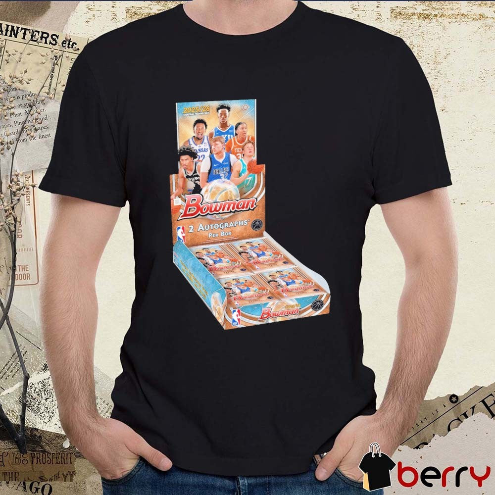 Darryn Peterson, AJ Dybantsa, Madison Booker, Kon Knueppel, Cooper Flagg, and Dylan Harper Bowman Basketball Topps t-shirt