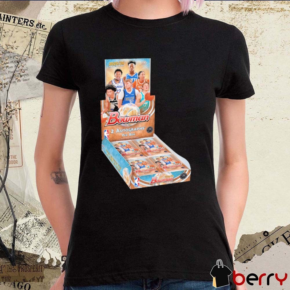 Darryn Peterson, AJ Dybantsa, Madison Booker, Kon Knueppel, Cooper Flagg, and Dylan Harper Bowman Basketball Topps t-shirt