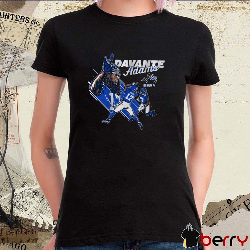 Davante Adams Los Angeles Rams Football NFL Football 2025 Painting Signature t-shirt