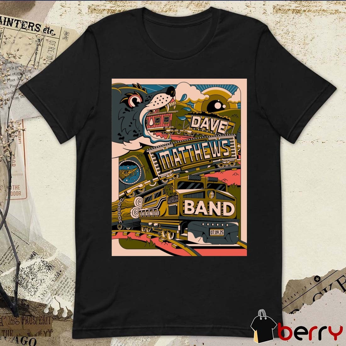 Dave Matthews Band In Clarkston Michigan Pine Knob Music Theatre July 09 2025 Poster t-shirt