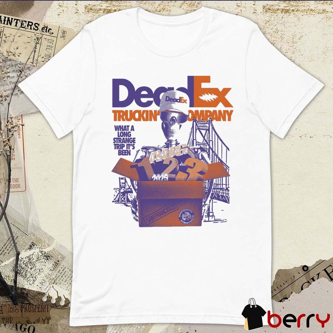 DeadEx Truckin’ Company What A Long Strange Trip It’s Been San Francisco August 1-3 2025 t-shirt