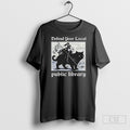 Official Defend Your Local Public Library Knight Cat Sweater