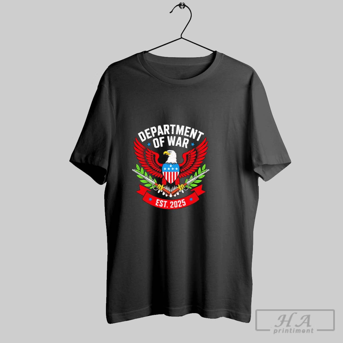 Official Department Of War Est 2025 Red Eagle