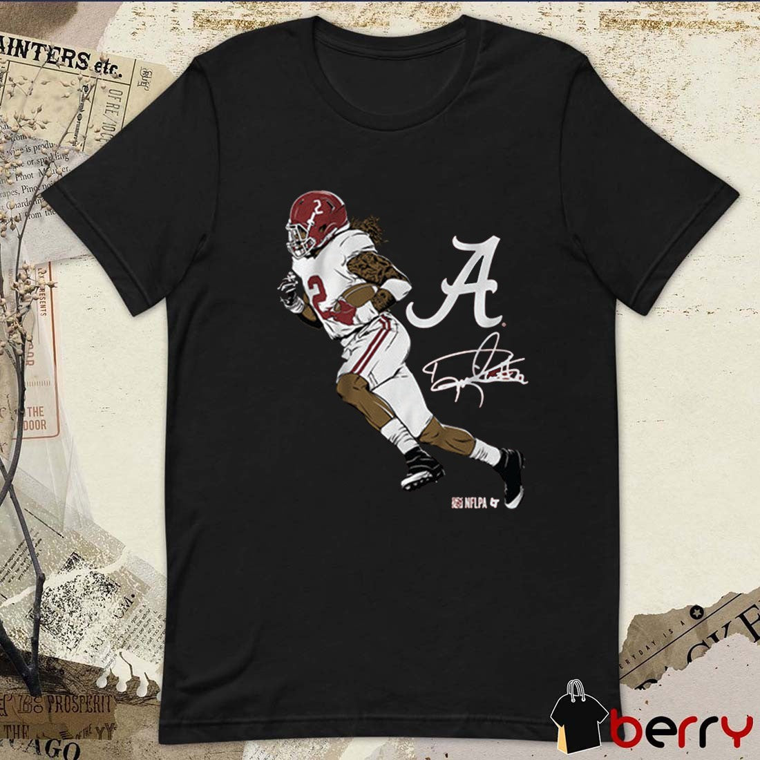 Derrick Henry Superstar Pose Alabama Crimson Tide Football NCAA Signature t-shirt