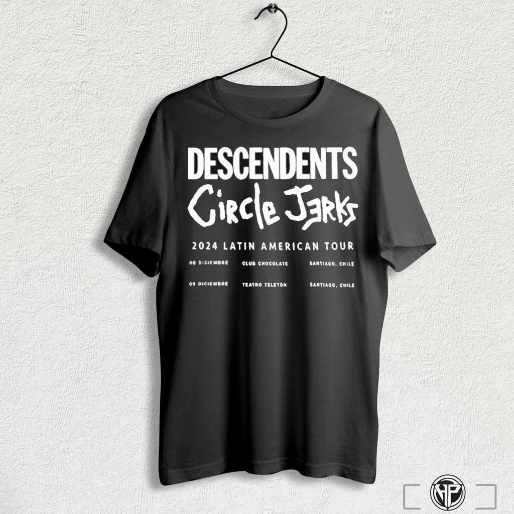 Official Descendents And Circle Jerks 2024 Latin American Tour T Shirt Trending