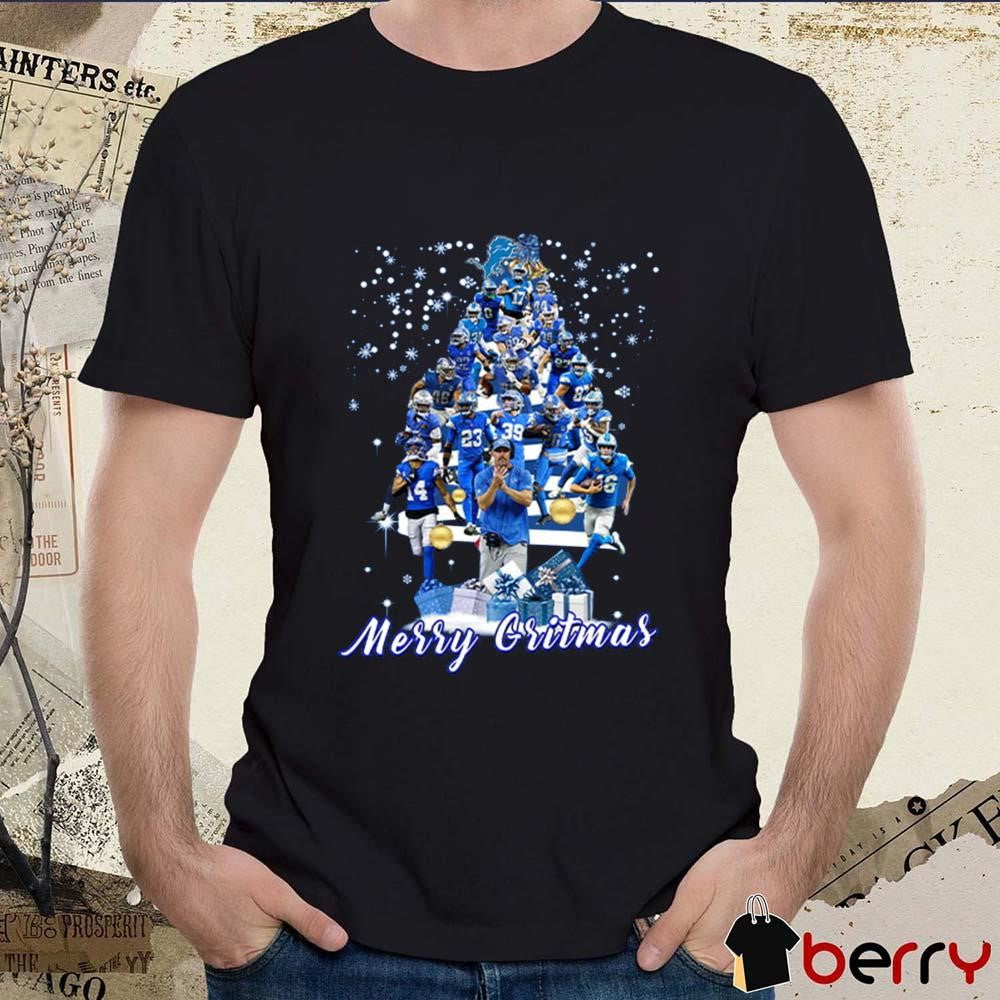 Detroit Lions Merry Gritmas NFL 2024 t-shirt