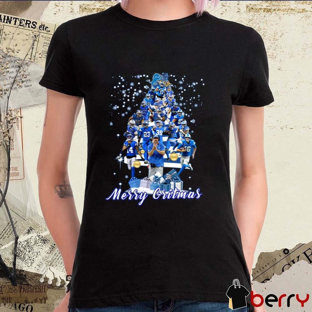Detroit Lions Merry Gritmas NFL 2024 t-shirt