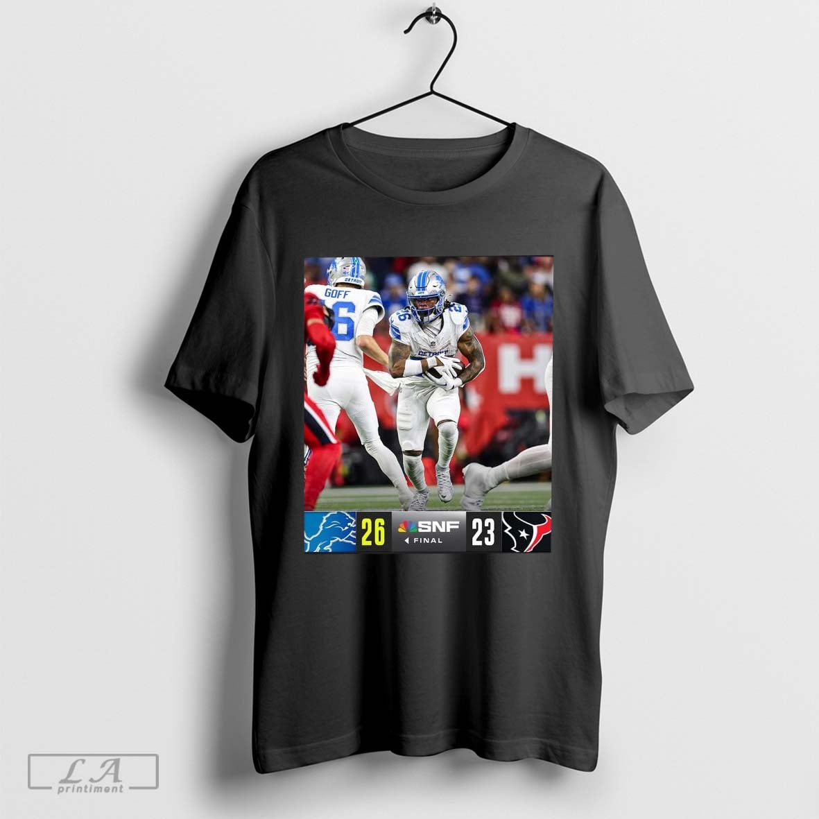 Official Detroit Lions Wins 26 23 Houston Texas 2024 Week 10 Game Final Score