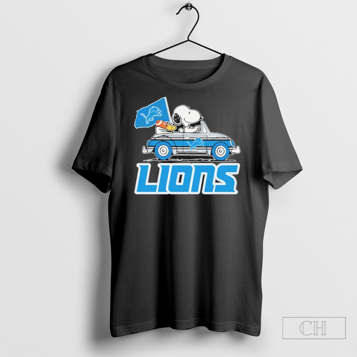 Official Detroit Lions X The Peanuts Driving Car