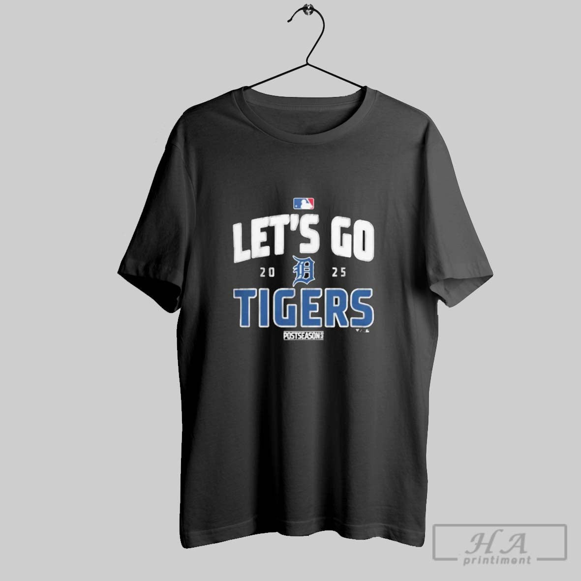 Official Detroit Tigers Baseball 2025 Postseason Lets Go Team