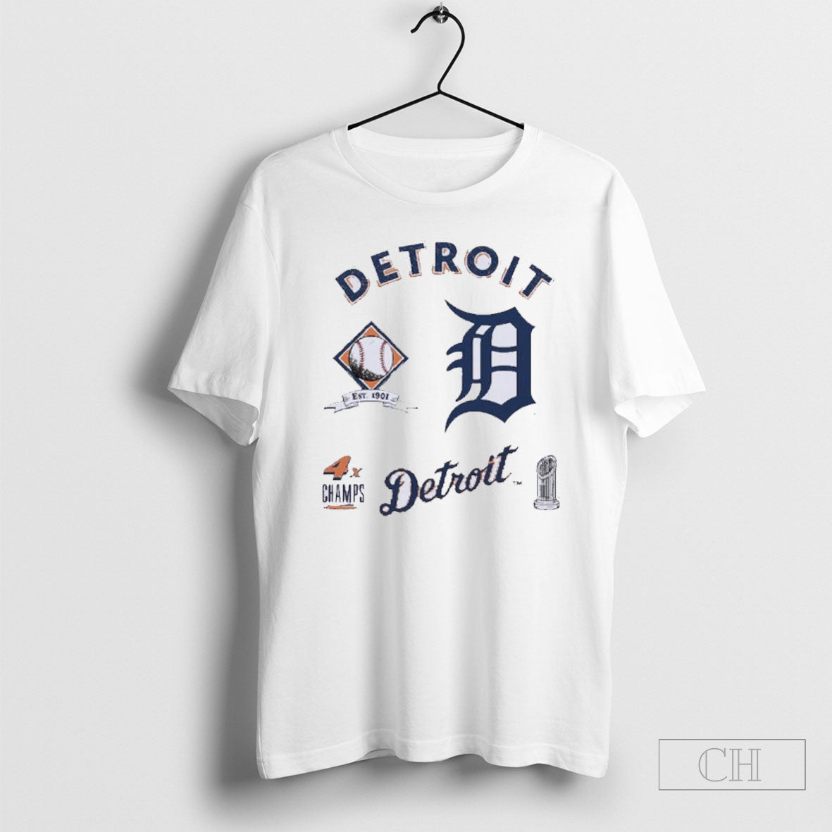 Official Detroit Tigers Defined 4x Champions T Shirt Hoodie Sweater