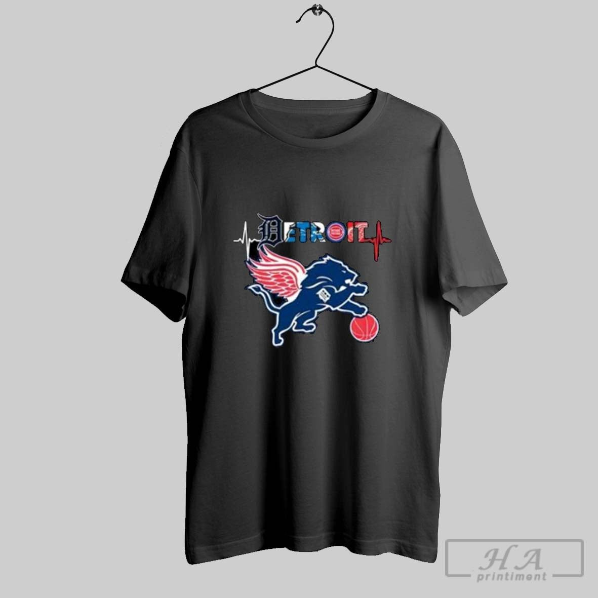 Official Detroit Tigers Detroit Lions And Detroit Red Wings Mix Mascot 2025