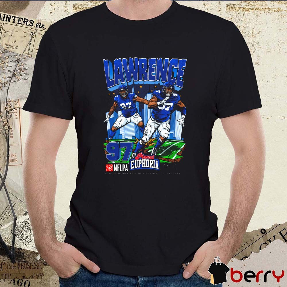 Dexter Lawrence New York Giants NFL Football Planet Euphoria Artwork t-shirt