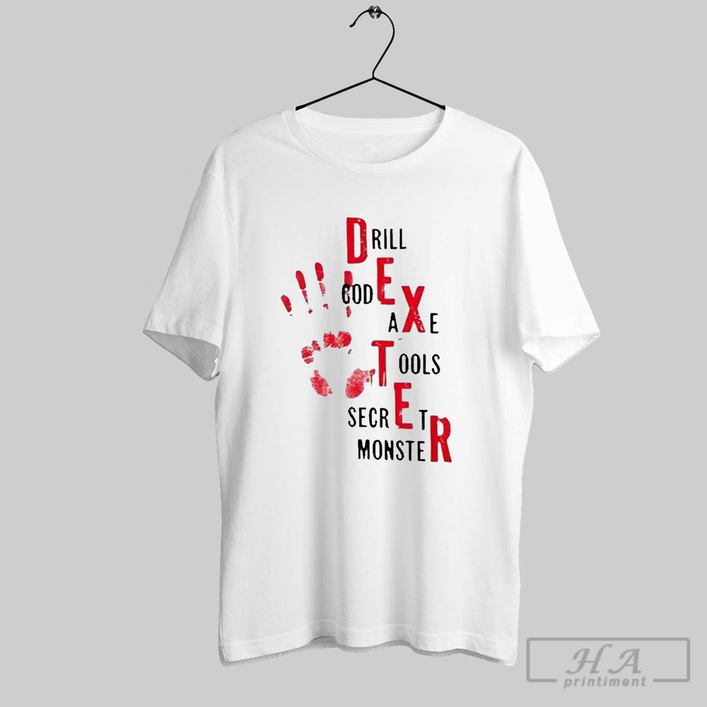 Official Dexter Drill Code Axe Tools Secret Monster Hand Blood