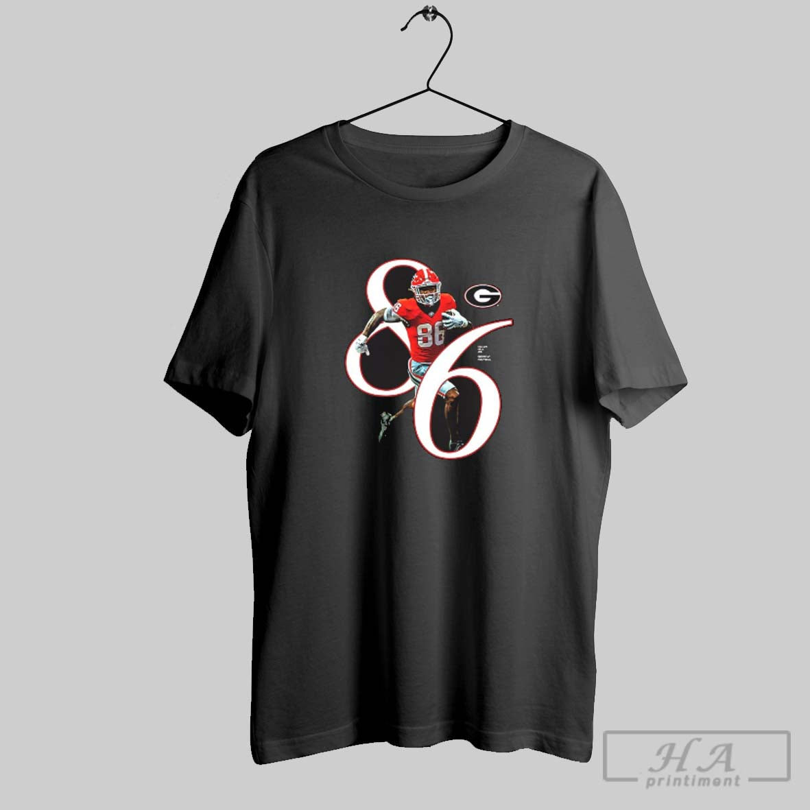 Official Dillon Bell Number 86 Georgia Bulldogs Football Breakthrough V Neck