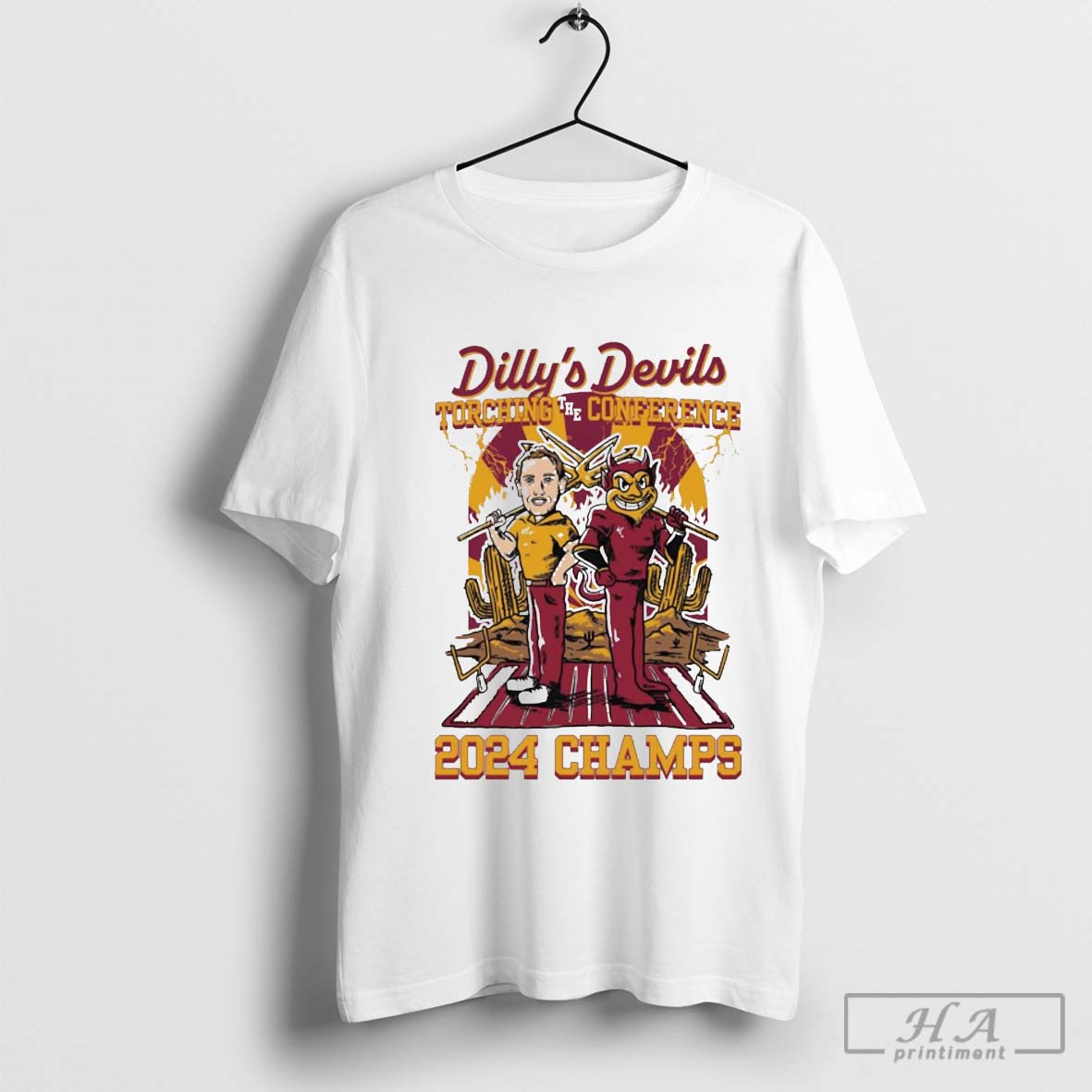 Official Dillys Devils Torching The Conference 2024 Champs Big 12 Champions Arizona State Sun Devils