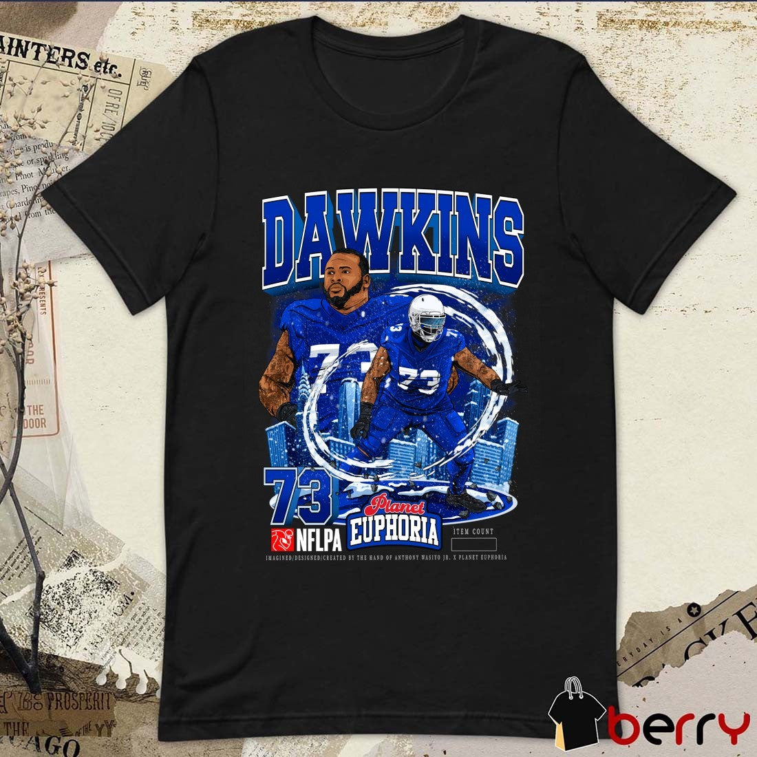 Dion Dawkins Buffalo Bills NFL 2026 Planet Euphoria Artwork t-shirt