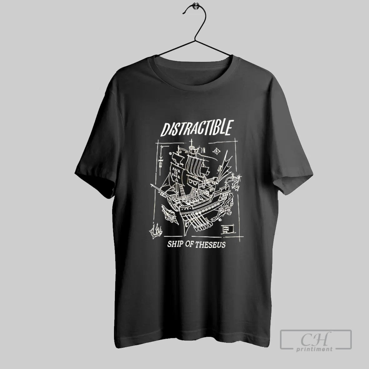 Official Distractible Ship Of Theseus T Shirt
