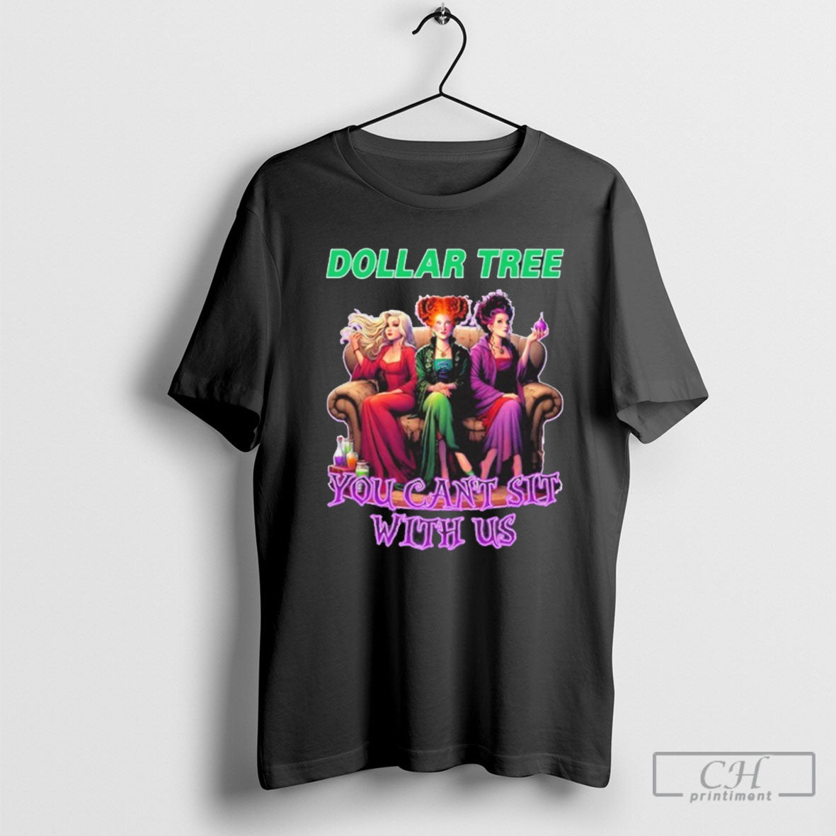 Official Dollar Tree Hocus Pocus You Cant Sit With Us Halloween Shirt Sweater