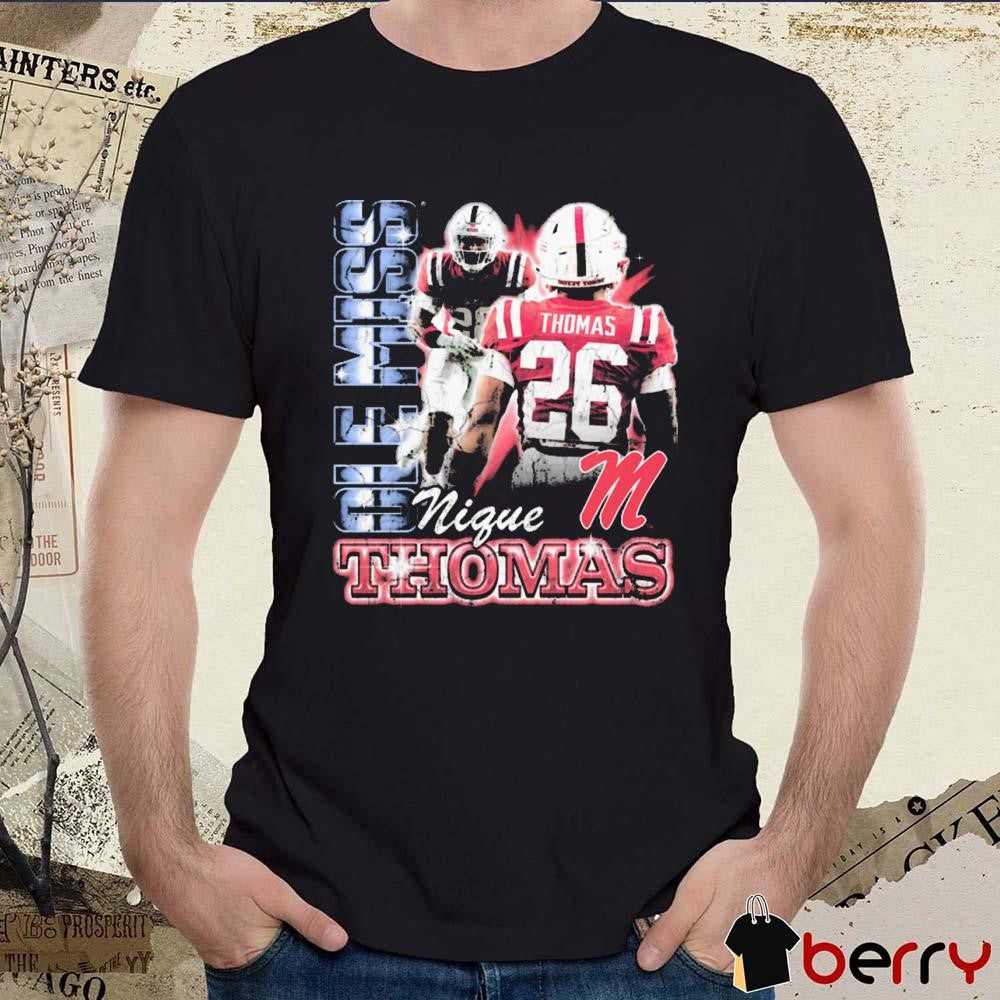 Domonique Thomas Ole Miss Rebels 90s Graphic t-shirt
