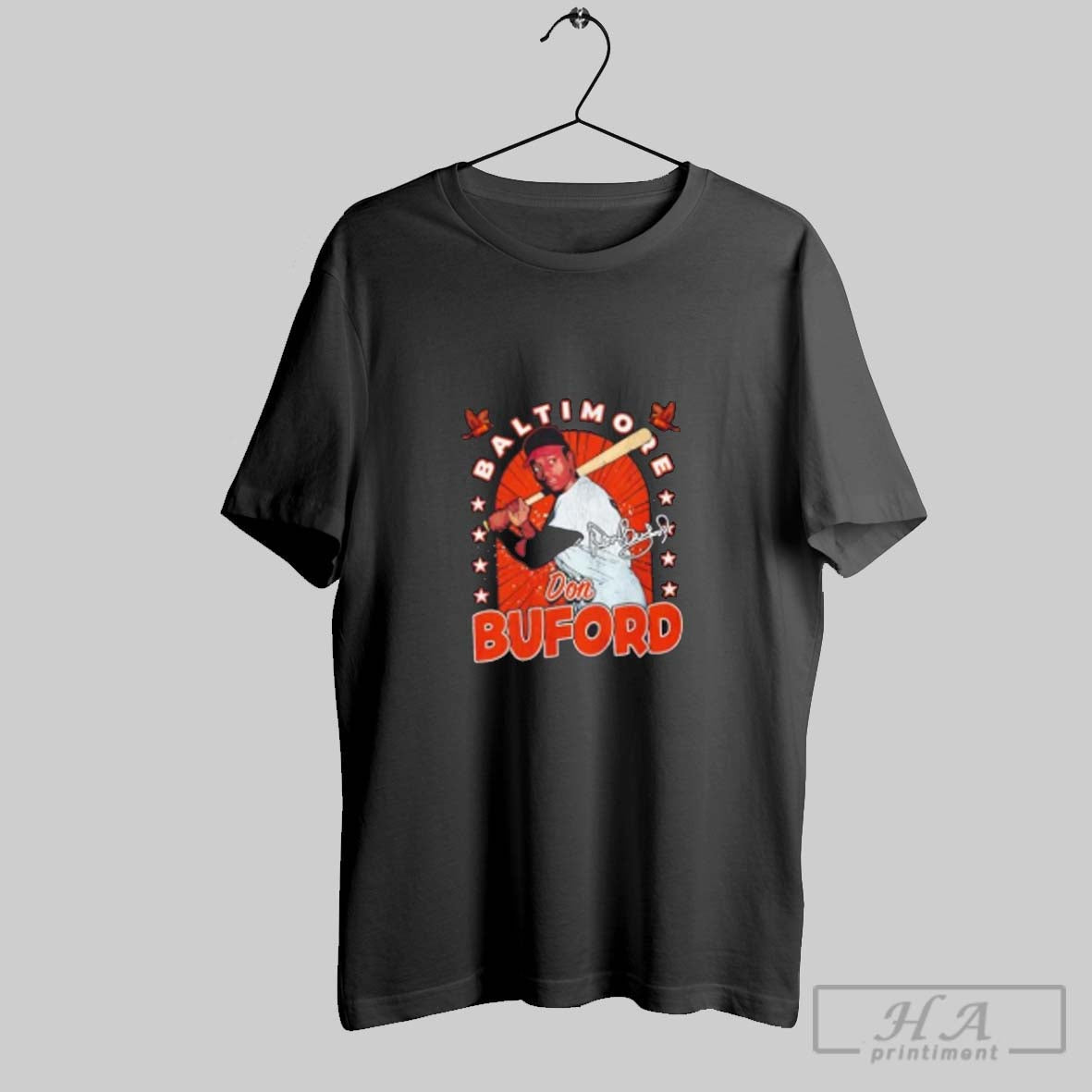 Official Don Buford Baltimore Gritty Signature