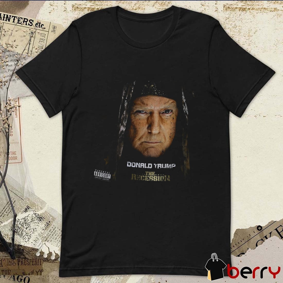 Donald Trump Mixtape The Recession Fake News Network Parental Advisory Explicit Content t-shirt