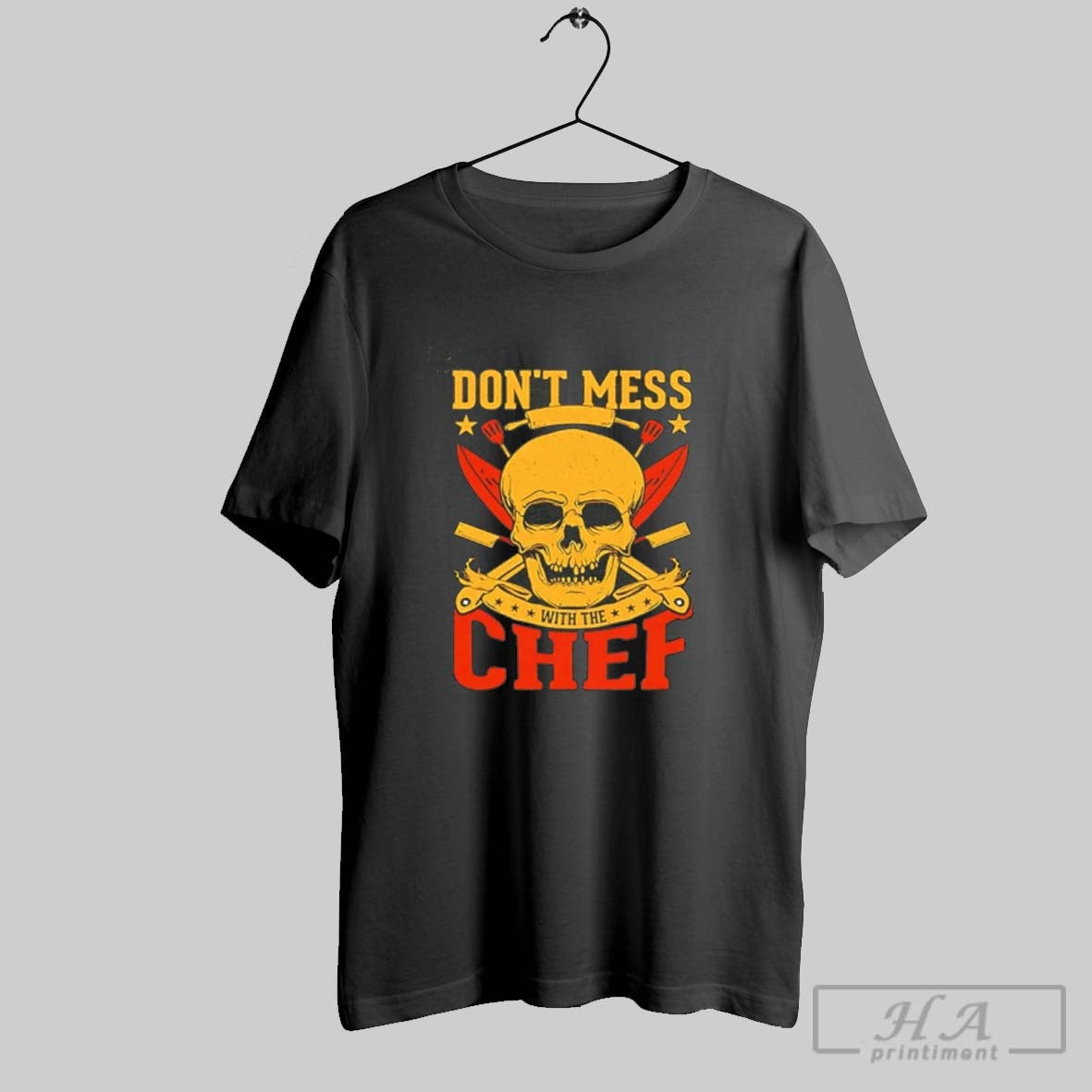 Official Dont Mess With The Chef Skull Kitchen Halloween
