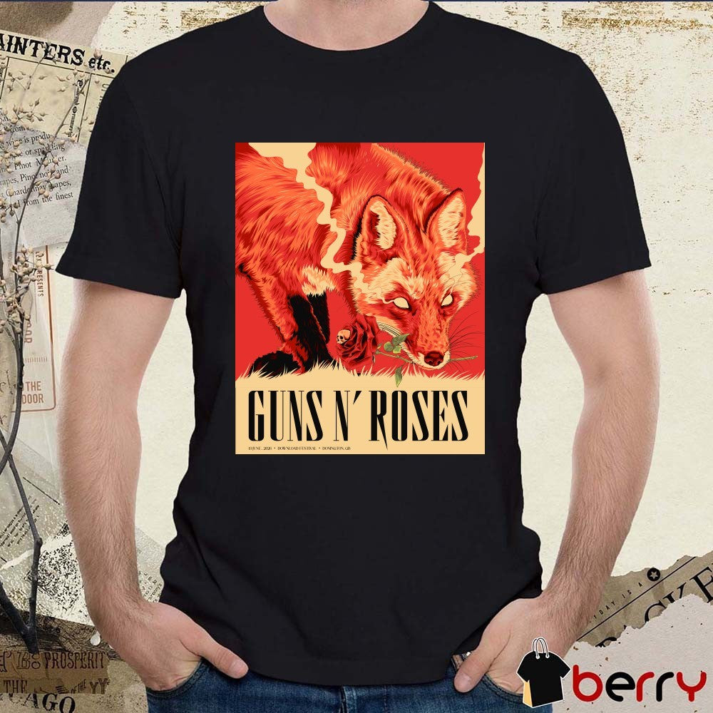 Download Festival Guns N’ Roses June 13 2026 Donington GB Poster t-shirt