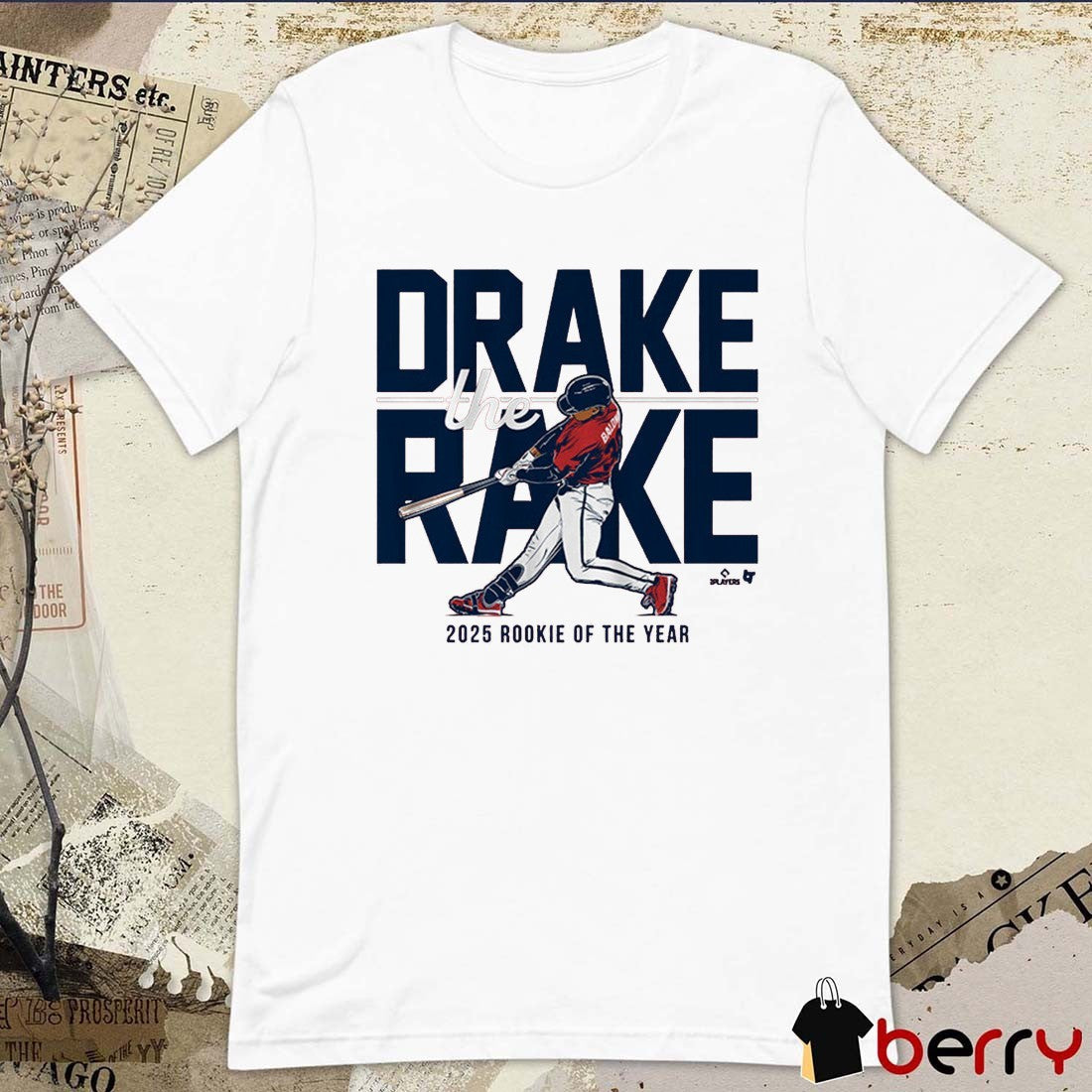Drake Baldwin The Rake 2025 Rookie of the Year Atlanta Braves t-shirt