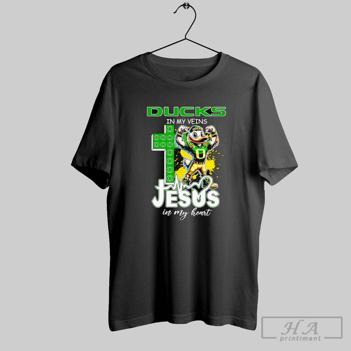 Official Ducks In My Veins Jesus In My Heart Mascot
