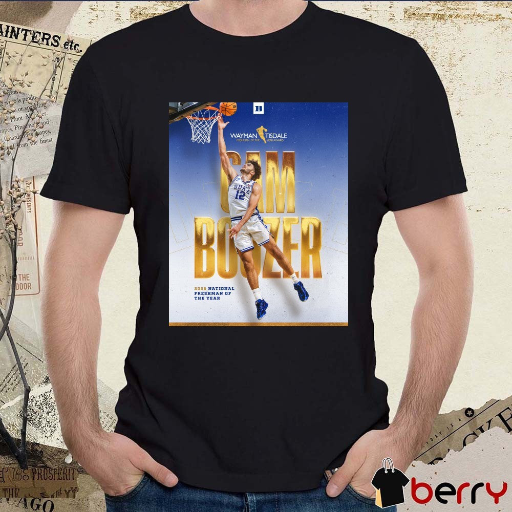 Duke Men’s Basketball 2026 Wayman Tisdale National Freshman of the Year Cam Boozer Poster t-shirt