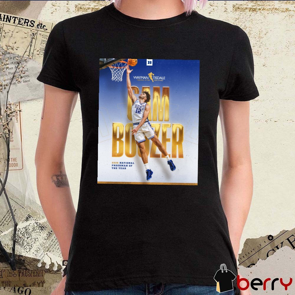 Duke Men’s Basketball 2026 Wayman Tisdale National Freshman of the Year Cam Boozer Poster t-shirt