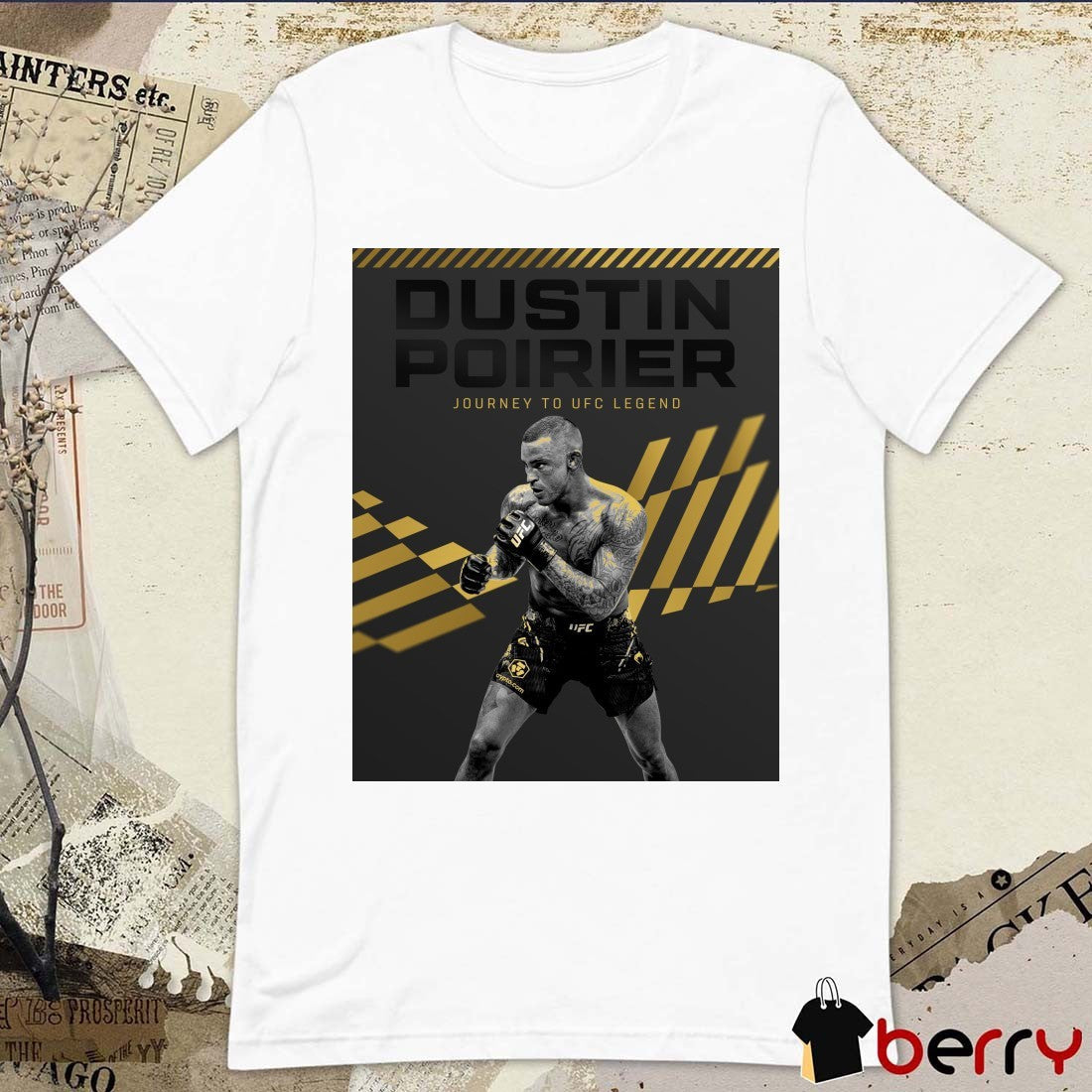 Dustin Poirier UFC 319 Journey To UFC Legend Lafayette, Louisiana Poster t-shirt