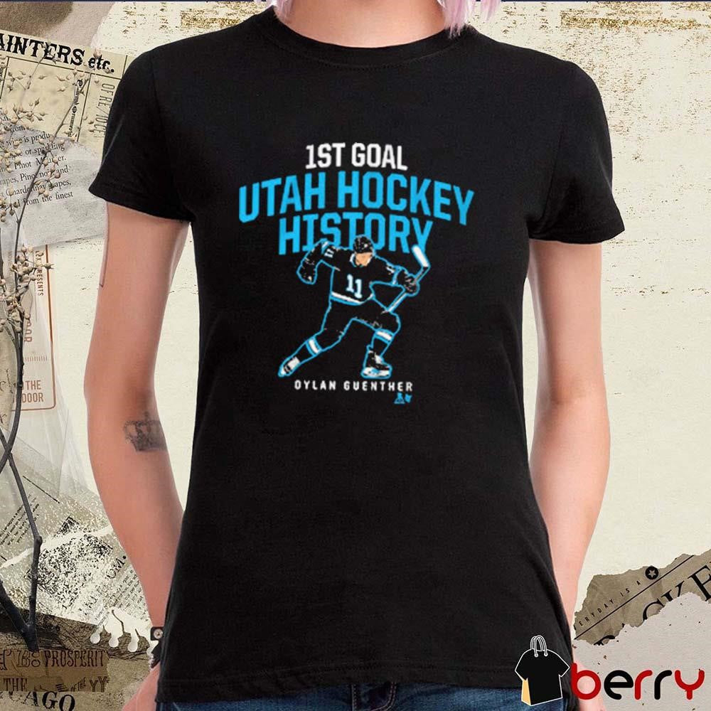 Dylan Guenther 1st Goal Utah Hockey Club NHL History t-shirt