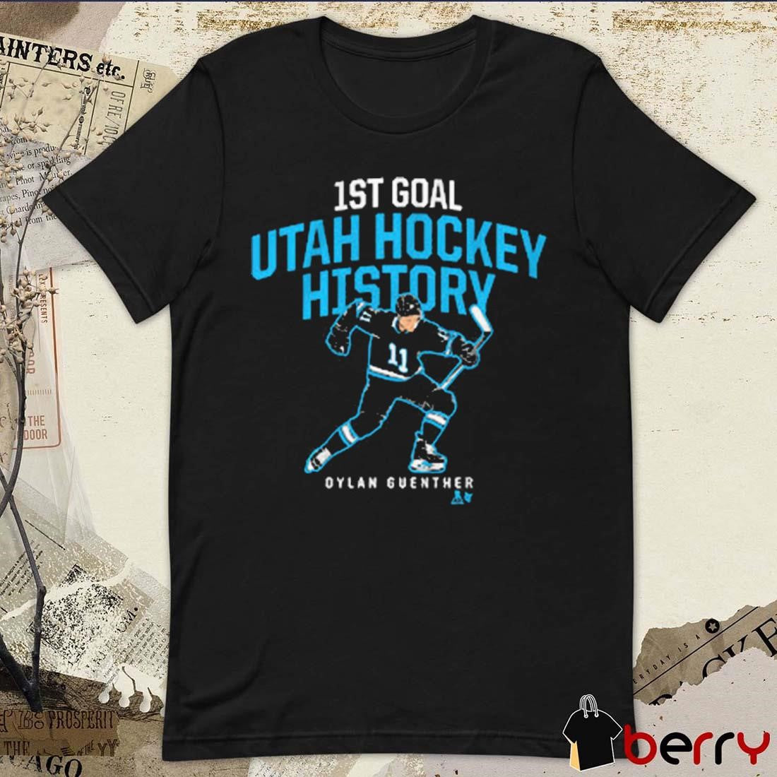 Dylan Guenther 1st Goal Utah Hockey Club NHL History t-shirt