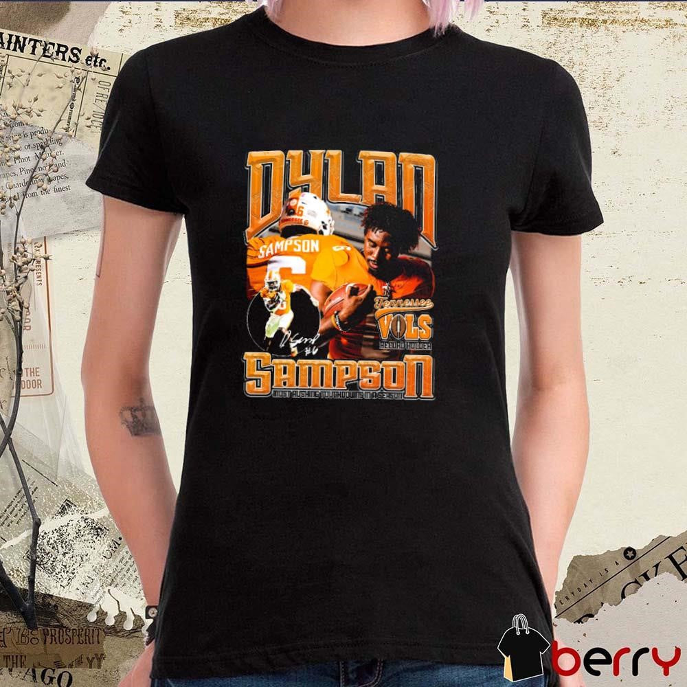 Dylan Sampson Tennessee Vols Record Holder Most Rushing Touchdowns In A Season Vintage Icon Signature t-shirt