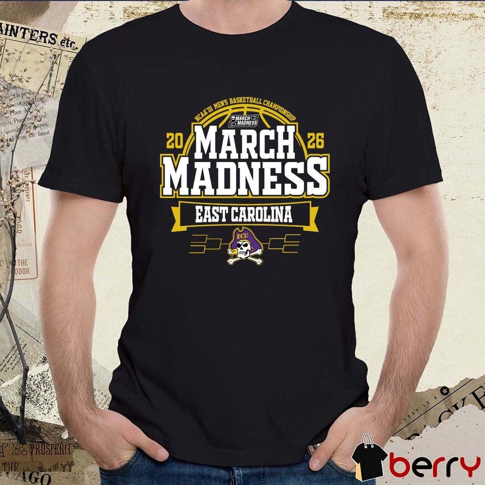 East Carolina Pirates 2026 NCAA DI Men’s Basketball Championship March Madness Bound t-shirt