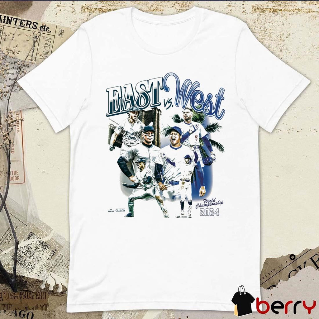 East New York Yankees vs. West Los Angeles Dodgers Heavyweight Showdown World Championship 2024 t-shirt