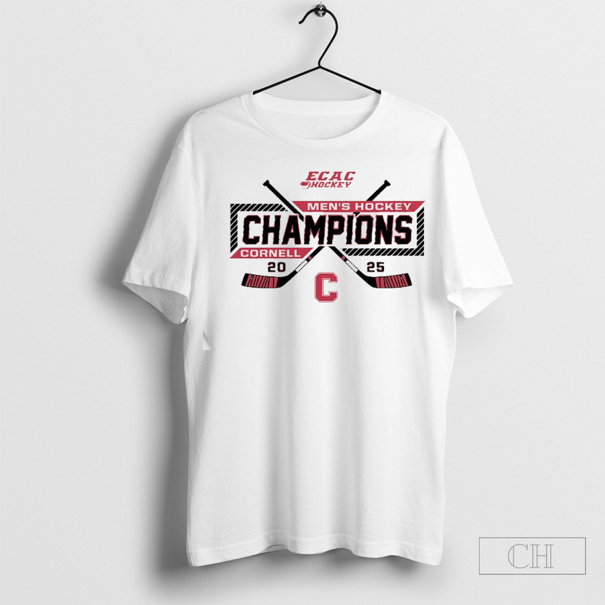 Official Ecac Hockey Mens Hockey Champions Cornell 2025 Shirt