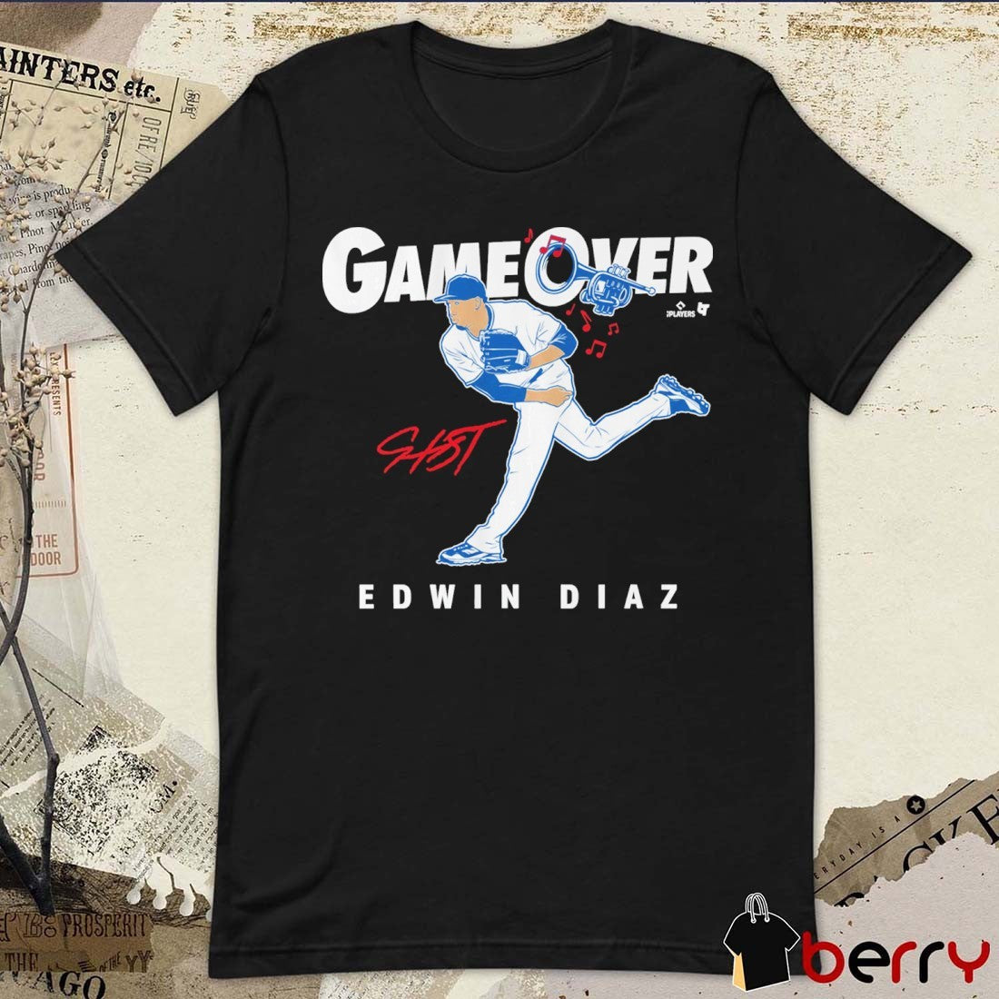 Edwin Diaz Game Over Los Angeles Dodgers Signature t-shirt