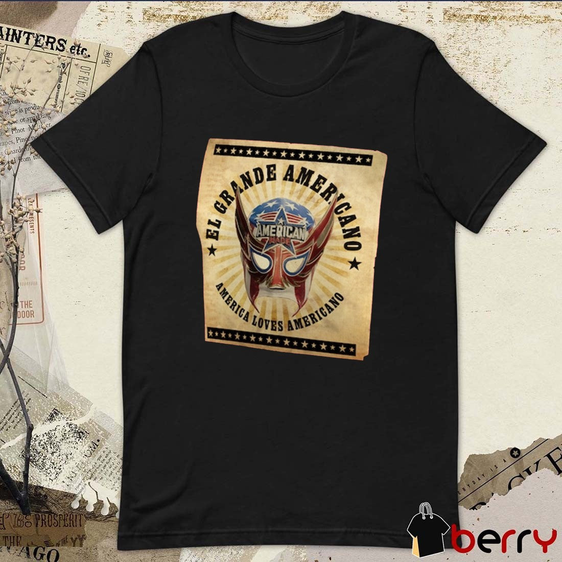 El Grande Americano America Loves Americano WWE 2025 t-shirt