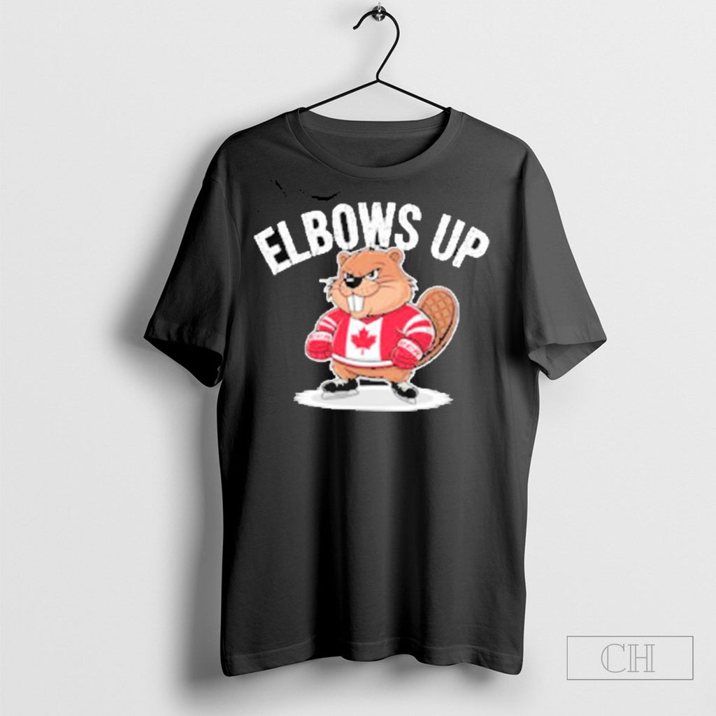 Official Elbows Up Hockey Brave Canada