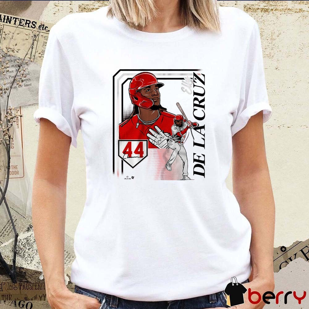 Elly De La Cruz 44 Collage Frame Cincinnati Reds MLB Signature t-shirt
